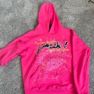 Bold Pink Graphic Hoodie